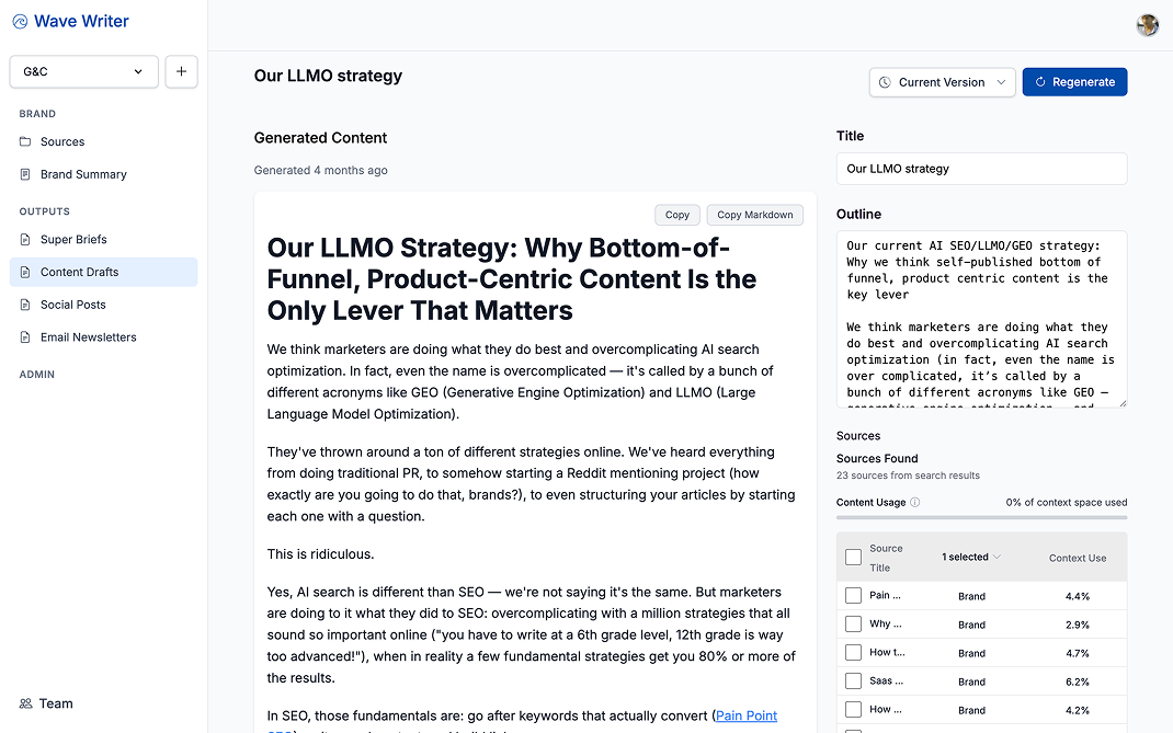 Step 3: Better Article Drafts