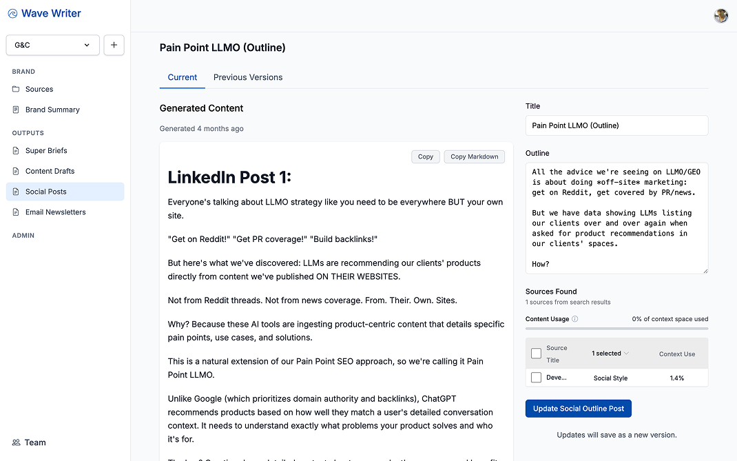 Step 3: Social Posts